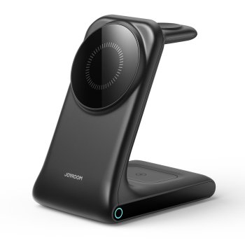 Joyroom JR-W15 Wireless Charger 3 in 1 Charging Station with MagSafe - Black