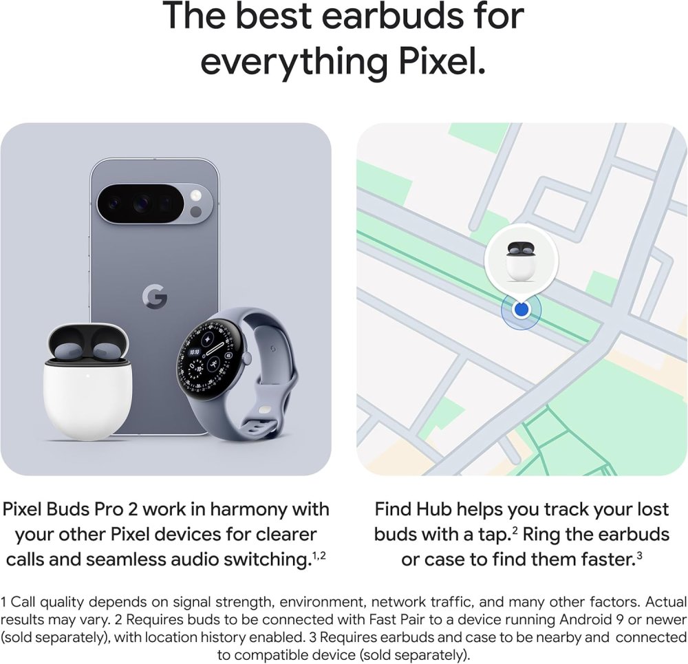 Google Pixel Buds Pro 2 TWS Bluetooth Wireless Earphones, Hazel (1)