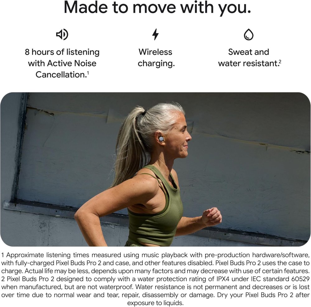 Google Pixel Buds Pro 2 TWS Bluetooth Wireless Earphones, Hazel (0)