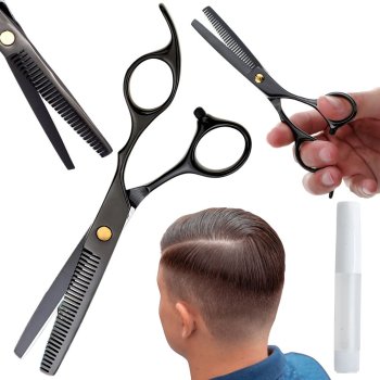 Professional Hair Thinning Scissors Texturizing Shears 17 cm, Black