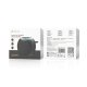 Portable Bluetooth Speaker Devia Lite1 with RGB Lights and FM Radio, Black