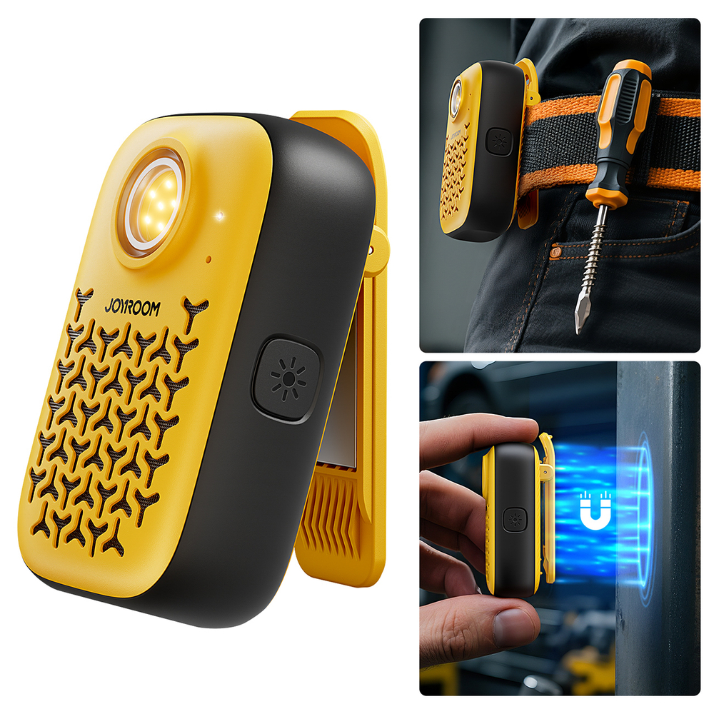 Joyroom Maya JR-MS03 portable Bluetooth speaker with built-in flashlight, resistant - yellow (2)