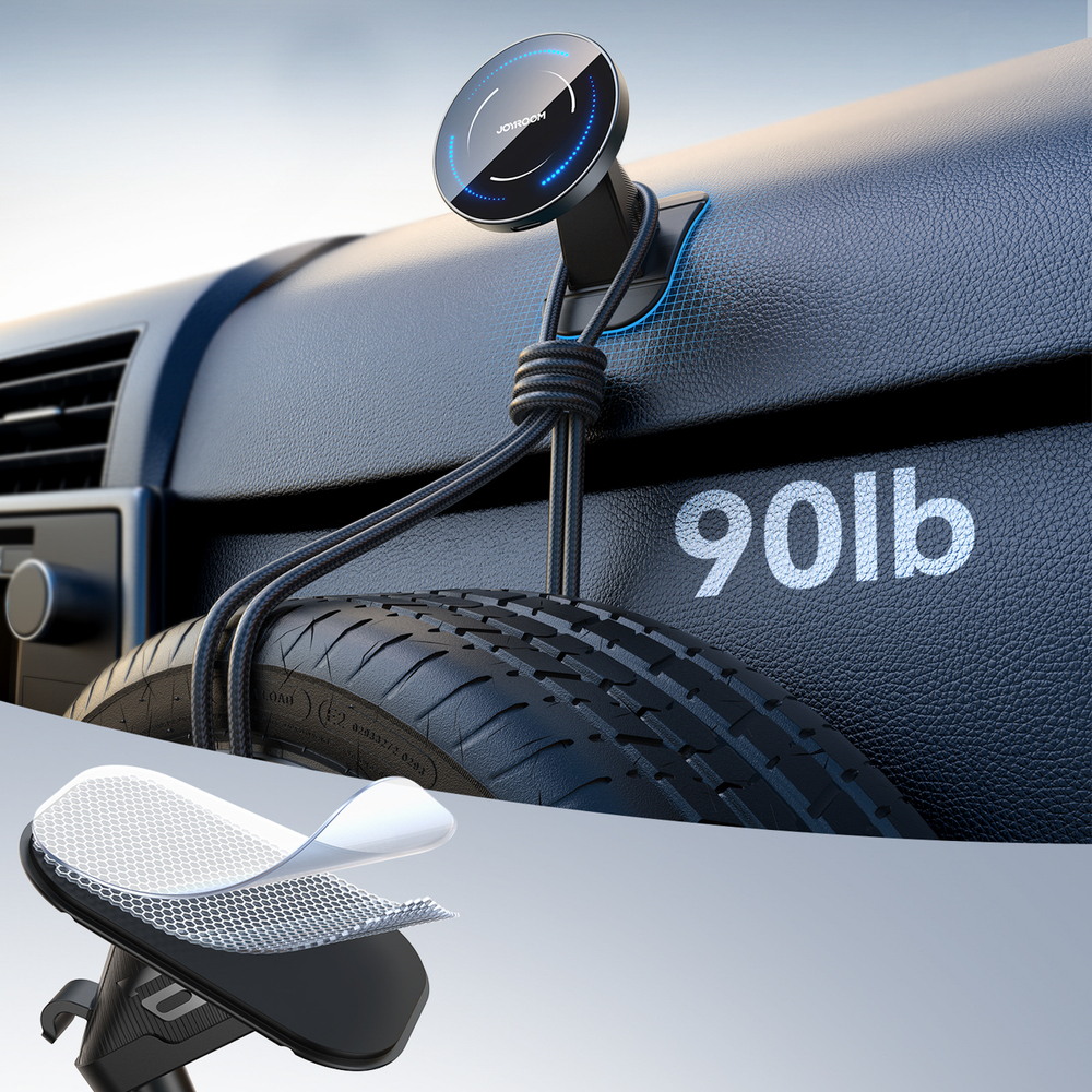 Joyroom JR-ZS502 MagSafe Compatible Car Holder with Wireless Charger Air Vent/Dashboard - Black (3)