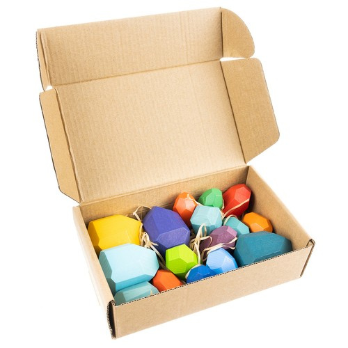 Stones/Wooden Blocks - 16 Pcs. 22475 (3)