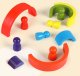Wooden Blocks Logic Arcade Game Rainbow Large Set Jhtoy-280