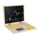 ECOTOYS Wooden Educational Laptop with Magnetic Chalkboard