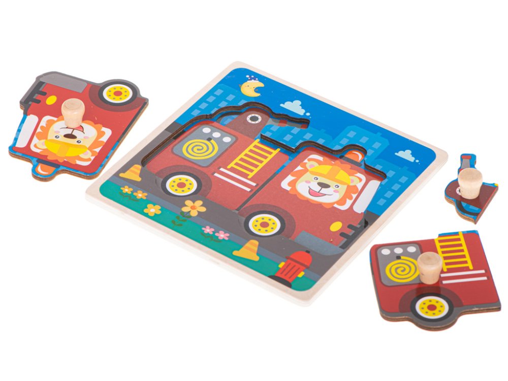 Wooden Educational Jigsaw Puzzle, Fire Engine (0)