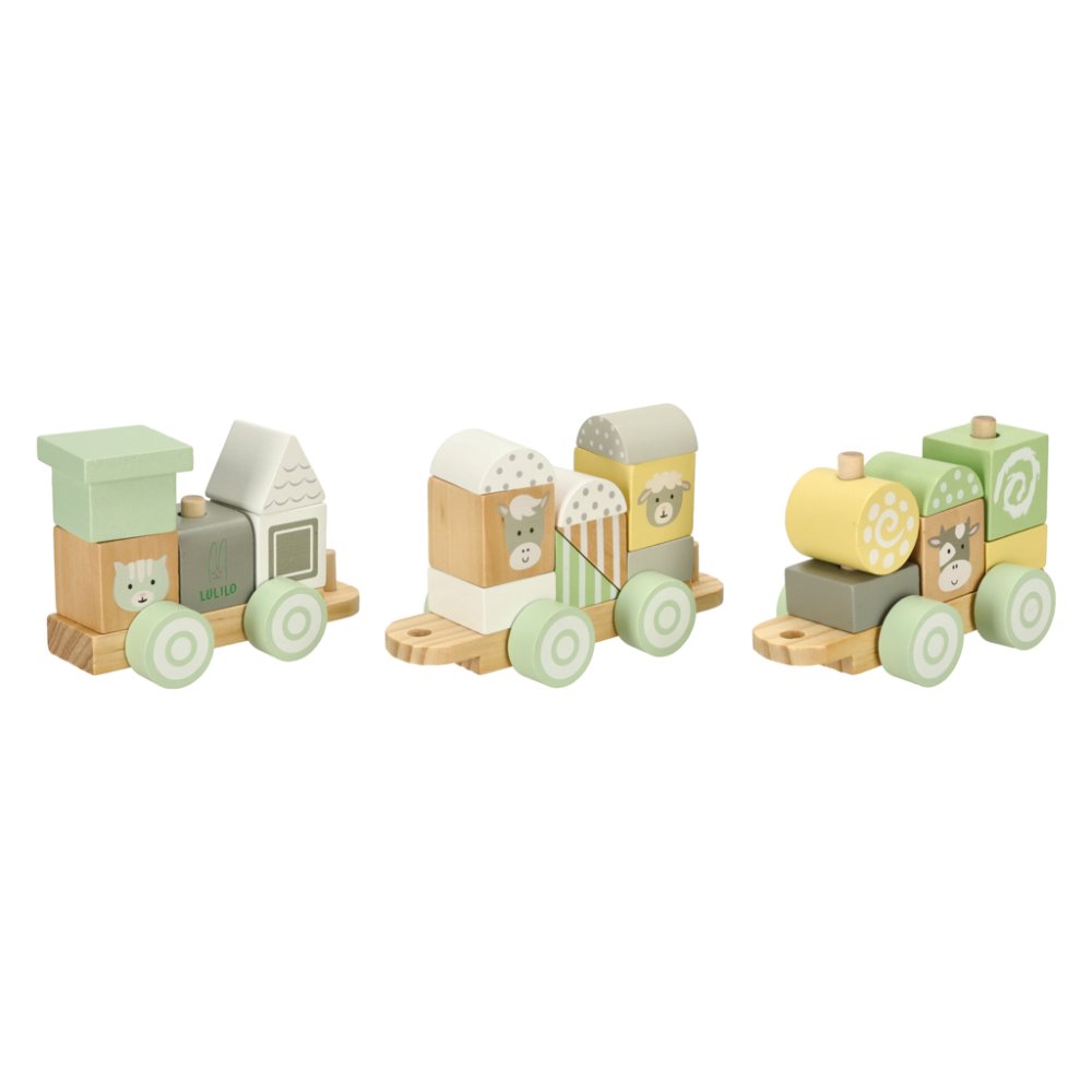 Wooden train Lulilo Train - pastel (2)