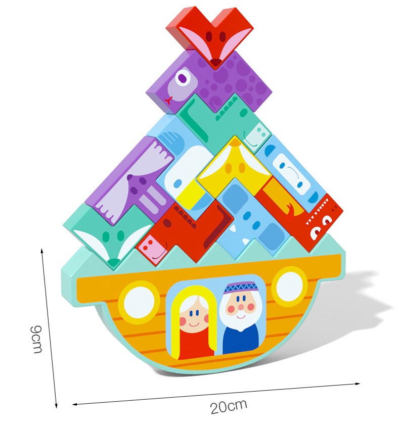 Logic Arcade Game Blocks Balancing Ship Noah's Ark Tetris Jhtoy-961 (0)