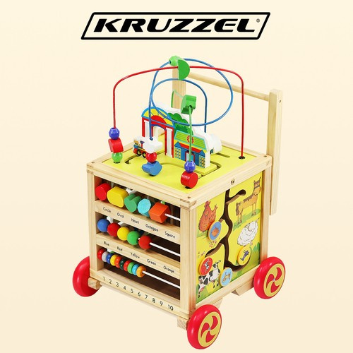 Educational Wooden Activity Cube Baby Walker 22606 (1)