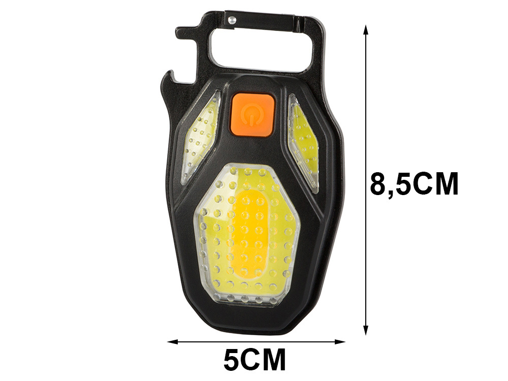 Rechargeable COB Keychain Flashlight with Magnet & Bottle Opener (0)
