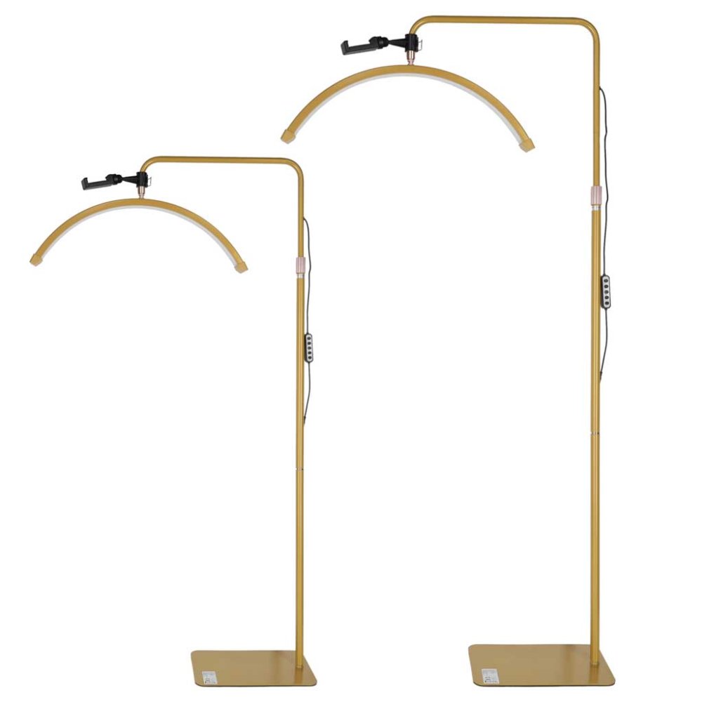 Shadowless LED Arc Lamp 36W for Eyelash Extensions Adjustable, Gold (1)