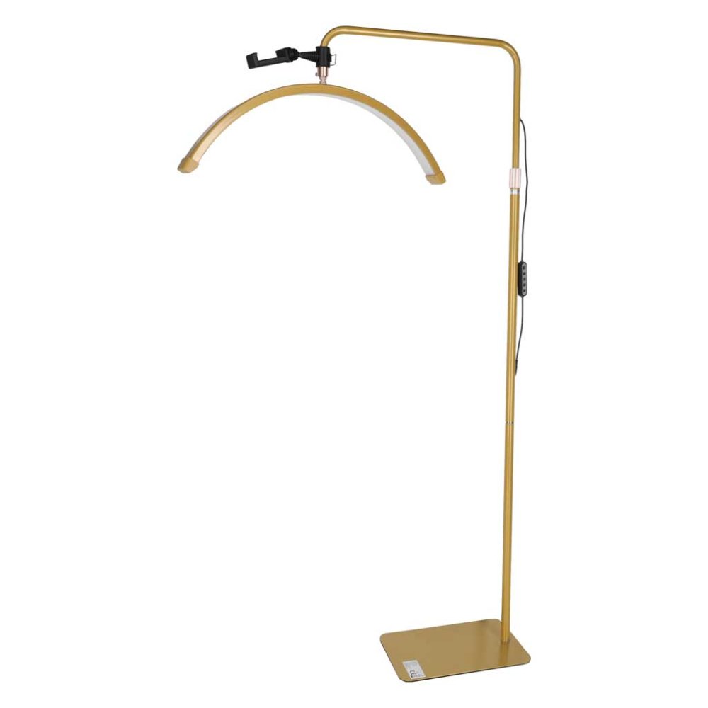 Shadowless LED Arc Lamp 36W for Eyelash Extensions Adjustable, Gold (0)