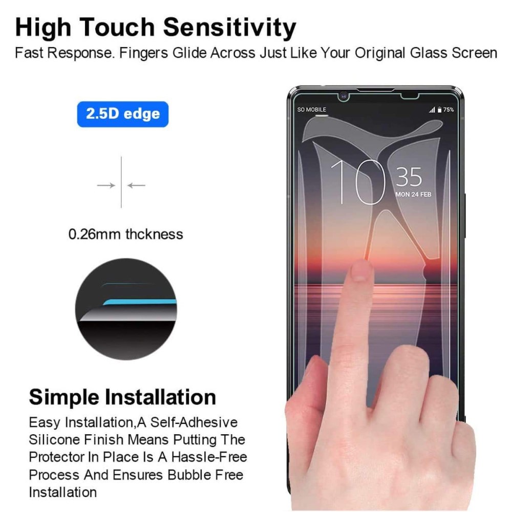 Sony Xperia 5 II Tempered Glass Screen Protector (0)