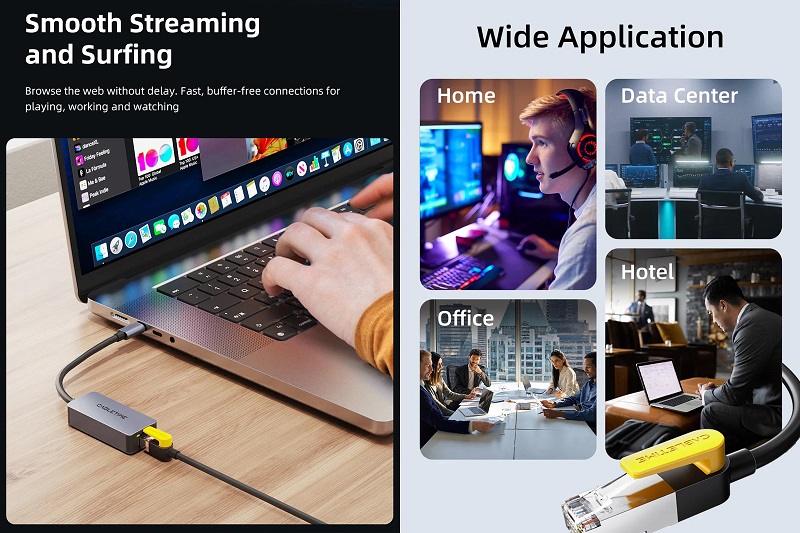 Cat7 S/STP Tīkla Kabelis 0.5m Melns (2)