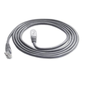 8C8P Flat Ethernet Patchcord Cable RJ45 2m, Gray | Interneta LAN Kabelis Vads