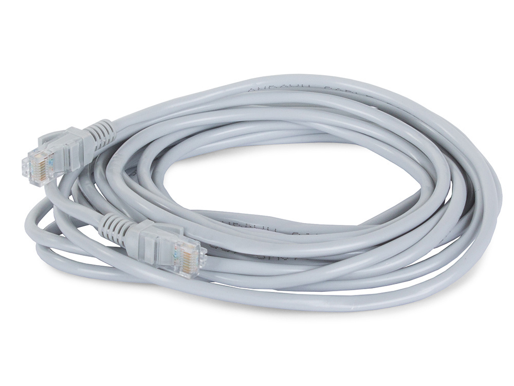 Cat5e LAN Ethernet kabelis ar RJ45 konektoriem 5 m pelēks (1)
