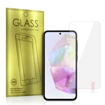 Samsung Galaxy A35 ( SM-A356E/DS ) / A55 ( SM-A556B/DS ) - Aizsargstikls (Šaurs līdz Izliekumiem) | Tempered Glass Screen Protector