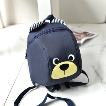 Bērnu Mazuļu Soma Mugursoma "Lācis", Zils | Kid's Backpack Satchel Bag "Bear"