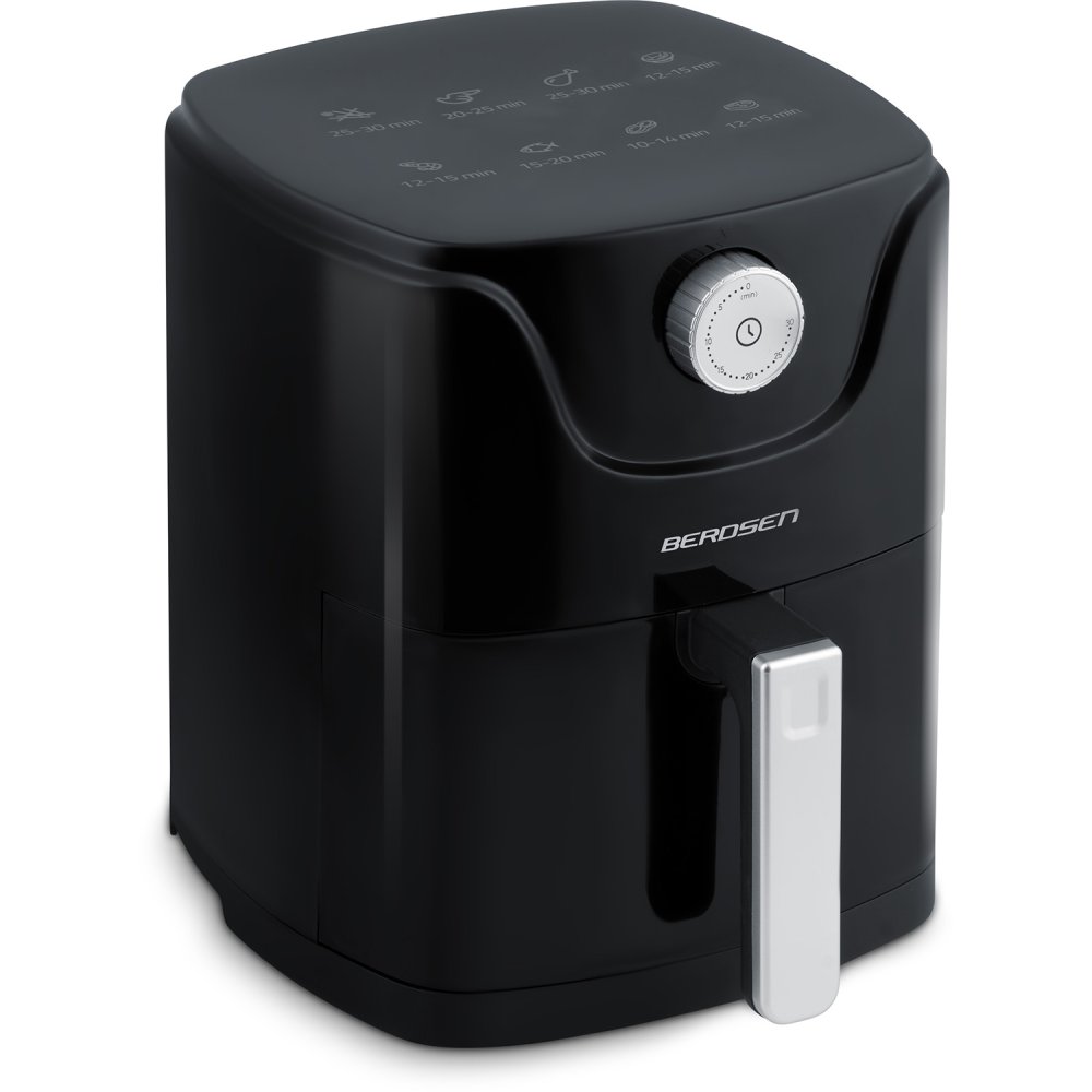 Karstā gaisa friteris Berdsen BD-654, 2,5 L, 1000 W, melns (0)