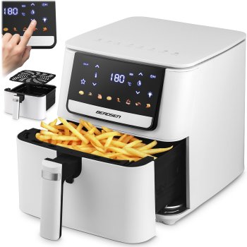 Karstā gaisa friteris Berdsen BD-662, 6,5 l, 1700 W, balts