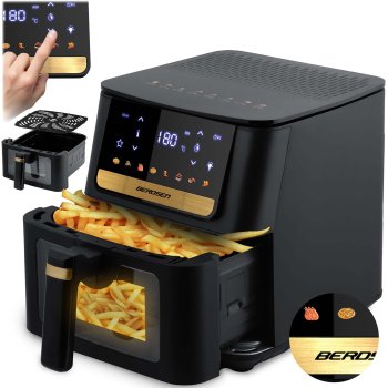 Karstā gaisa friteris Berdsen BD-655 6,5 l 1700 W, melns