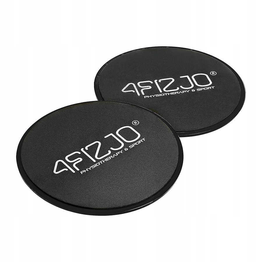 4Fizjo Bīdāmie/slīdošie sporta diski, fitnesa slīdņi, 2 gab., Melns | Sliding Plates Gliding Discs Sliders (3)