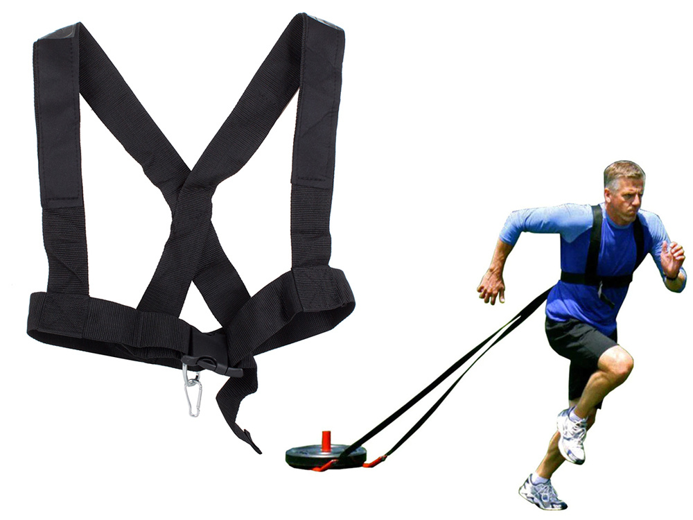 Trenažieris, fitnesa jostas, siksnas spēka un ātruma treniņiem | Fitness Sled Harness (1)