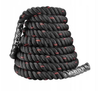4Fizjo POWER BATTLE ROPE Treniņu "Kaujas" Virve, 9m