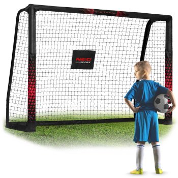 Neo-Sport Futbola Vārti 180 x 120 60 cm NS-463 Melni-Sarkani