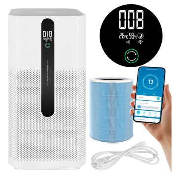 Gaisa attīrītājs Ruhhy Ioniqs 26816 ar HEPA filtru un Wi-Fi