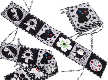 Bērnu Mīksta Auduma Maņu Sensora Pieskāriena Grāmata, Mārīte | Kids Baby Soft Fabric Sensory Book, Ladybug