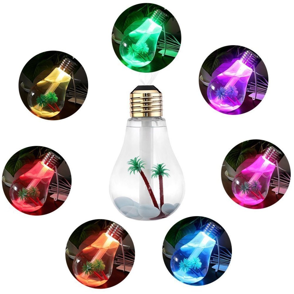 Ultraskaņas LED Gaisa Mitrinātājs Difuzors - Spuldze | Ultrasonic Air Humidifier Electric Diffuser (2)