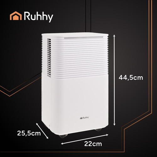 Kondensācijas gaisa sausinātājs Ruhhy Dryzix 500, 12L/24h, ar WiFi, balts (0)