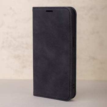 Samsung Galaxy A25 5G (A256E) Smart Suede Book Case Cover, Black | Telefona Vāciņš Maciņš Apvalks Grāmatiņa