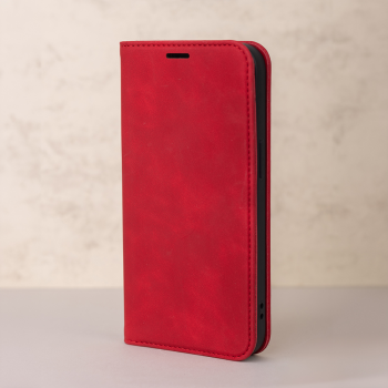 Samsung Galaxy A25 5G (A256E) Smart Suede Book Case Cover, Red | Telefona Vāciņš Maciņš Apvalks Grāmatiņa