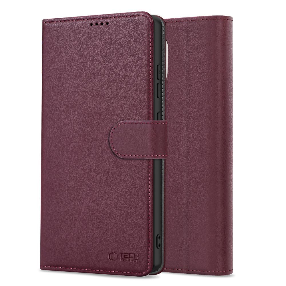 Tech-Protect maciņš ar maku Samsung Galaxy A26 5G / A17 4G - Bordo | Wallet Phone Case Cover Burgundy (1)