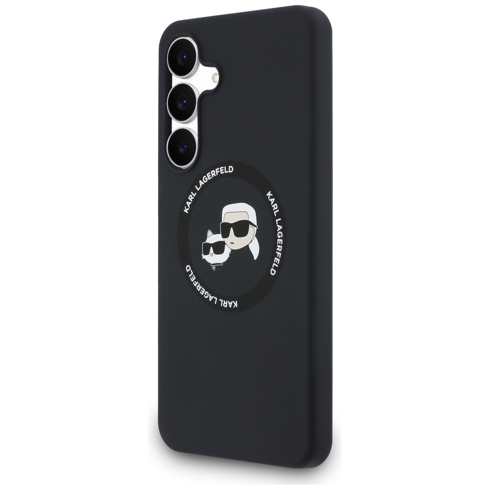 Karl Lagerfeld silikona Karl & Choupette galvu MagSafe vāciņš Samsung Galaxy S25 FE telefonam – melns | Phone Case... (0)