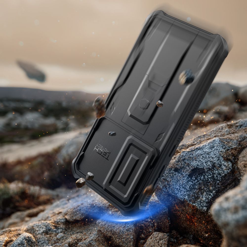 Tech-Protect Kevlar Cam+ aizsargvāciņš Samsung Galaxy S25 FE telefonam – melns | Phone Case Cover (3)