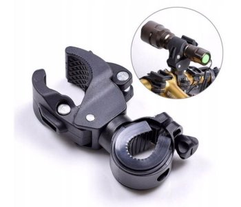Universāls Lukturīša Turētājs uz Velosipēda Stūres Rāmja | Adjustable Bicycle Handlebar Flashlight Holder