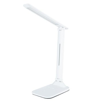 Salokāmā Regulējama LED Galda Lampa, Balta | Desk Lamp