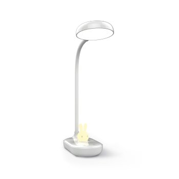 LED galda lampa ar spīdošu zaķīti Forever Light PURE FLB-30 ASTRID, balta