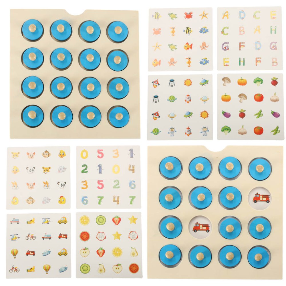 Koka puzzle galda spēle ar atmiņu + 4 kartes (2)