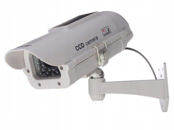 Videonovērošanas Kameras Imitācija Mulāža Butaforija ar Saules Bateriju Paneli Mājai Dārzam | Solar CCTV Camera Dummy