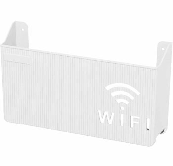 Wifi maršrutētāja plaukta turētājs balts | router shelf holder white