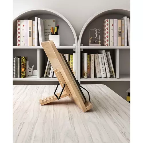 Regulējams bambusa grāmatu turētājs Malatec 19222 planšetdatoram (3)