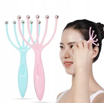 Galvas masažieris, masāžas rīks galvai stresa mazināšanai, Dažādas krāsas | Head Scalp Massager for Stress...