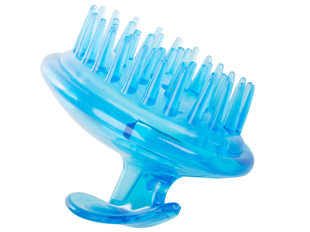 Silikona Masāžas Birste Galvas Un Ķermeņa Mazgāšanai, zils | Massage Brush For Head And Body Wash (0)