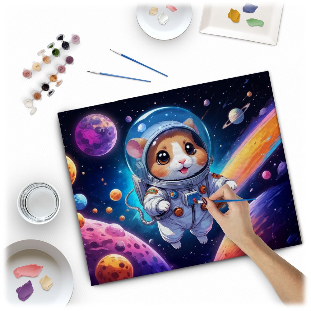 Massido Krāsošanas Komplekts ar Numuriem 40x50 cm - Astronauts Glezna (0)