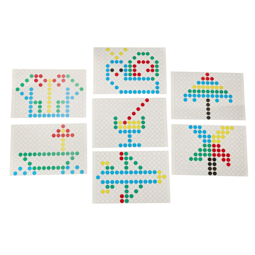 Magnētiskā Montessori Mozaīkas Tāfele, Dzeltena | Magnetic Drawing Board Montessori Mosaic (2)